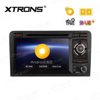 XTRONS 7" Android 8.0 Octa Core 4G RAM 32G ROM HD Digital Multi-Touch Screen DVR Car Stereo DVD Player Tire Pressure Monitoring WiFi OBD2 for Audi A3 S3 2003-2012