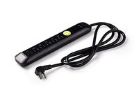 Power Strip 6 AC Outlet with 1200 J Surge Protector and 6 ft Heavy Duty Power Cord - Black