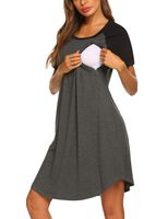 Ekouaer 3 in 1 Delivery/Labor/Nursing Nightgown Women's Maternity Hospital Gown/Sleepwear for Breastfeeding