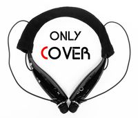 FitSand Black Soft Cotton Protector Sleeve Headset Cover Compatible for LG Tone Pro Ultra INFINIM, LG Tone HBS-730, LG Tone Pro HBS-750, LG Tone Ultra HBS-800, LG TONE INFINIM HBS-900, LG TONE INFINIM