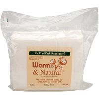 Warm Company Batting 120-Inch by 124-Inch Warm and Natural Cotton Batting, King