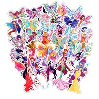 Ratgoo Random Butterfly Fairy Series Stickers Pack,30 Pcs Non-repetitive Appliques,Difficult to Fade,Long Lifetime,Ideal Decals For Your Water Bottle,iPhone,Laptop,Bike,Guitar and More.Show Your own S
