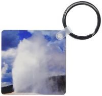 3dRose Old Faithful Geyser Yellowstone National Park - Key Chains, 2.25 x 4.5 inches, set of 2 (kc_17292_1)