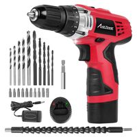 Avid Power 12V Cordless Drill, Power Drill Set with 22pcs Impact Driver/Drill Bits, 15+1 Torque Setting, 3/8 inches Keyless Chuck, 2 Variable Speed