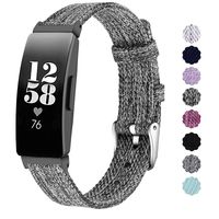 NANW Compatible with Fitbit Inspire HR/Inspire Bands Large Small, Woven Fabric Accessories Strap Wristband Women Men for Inspire & Inspire HR Smartwatch