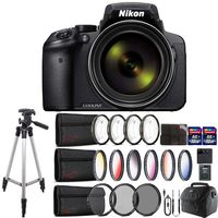 Nikon COOLPIX P900 16MP 83x Super Zoom 4k Wi-Fi GPS Digital Camera with Complete Filter Set Color Filters, Macro Filters, UV CPL ND8 Filters + More Accessories