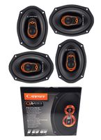 2 Pair Cadence Acoustics QR693 720W 6x9 3-Way Door Deck Car Speaker Crossover