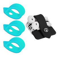 ELFRhino Reusable Cord Organizer Cable Straps Keeper Holder Cable Ties Wire Ties for Phone Charging Cord Electronics Electrical Computer PC Wire Wrap Manager Management(Set of 4)