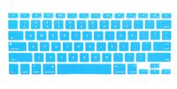 Keyboard Cover MacBook Pro 13 Inch 15 inch Retina (Not Touch Bar), MacBook Air, Apple Keyboard, Silicone Protective Skin (Aqua Blue) (Blue)