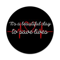 2X Sticker Set - It's A Beautiful Day to Save Lives - for Phone Grip Stent Cell Phones Tablets (Stickers Only)