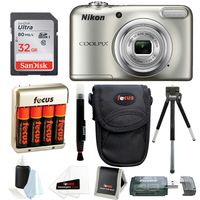 Nikon Coolpix A10 Digital Camera with 32GB Card and Batteries and Bundle
