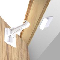 Upgraded Invisible Baby Proofing Cabinet Latch Locks (10 Pack) - No Drilling or Tools Required for Installation, Universal for All Cabinets and Drawers, Works with Countertop Overhangs, Highly Secure