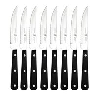 J.A. HENCKELS INTERNATIONAL 39322-800 8-pc Steak Knife Set, 4.5", Black