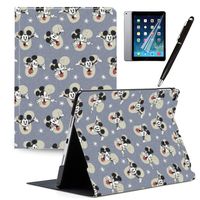 LJX iPad Mini 5 Case, Mickey and Minnie Cute Cover PU Leather Stand Protection Smart Auto Sleep/Wake Shell for iPad Mini 5 A2133、A2124、A2126、A2125#H