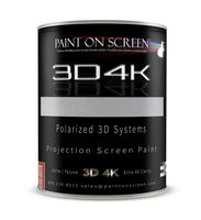 Projector Screen Paint - 3D4K SILVERISH Light Grey with 2.4 GAIN-HD 1080P,3D Capable and 4K Ready-Gallon - G003D4K