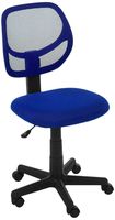AmazonBasics Low-Back Computer Task Office Desk Chair with Swivel Casters - Blue
