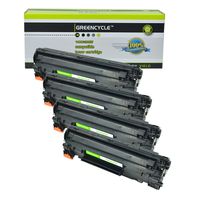 GREENCYCLE 4 PK Compatible CRG 128 Black Toner Cartridge for Canon ImageClass D550, MF4420n, MF4450, MF4550, MF4570dn, MF4580dn