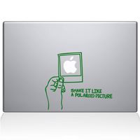 The Decal Guru Shake it Like a Polaroid Picture MacBook Decal Vinyl Sticker - 13" MacBook Air - Green (1170-MAC-13A-LG)