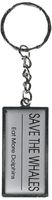 Graphics and More Save The Whales Eat More Dolphins Keychain Ring (K0560)