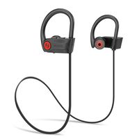 Bluetooth Headphones, Hussar MagicbudsPlus Best Wireless Sports Earphones with Mic, IPX7 Waterproof, HD Sound with Bass, Noise Cancelling, Secure Fit, up to 9 Hours Working time