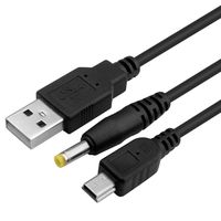 Insten 2-in-1 USB Cable Compatible With SONY PSP 1000 / PSP Slim & Lite 2000 / PSP 3000