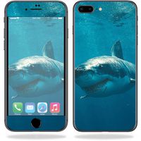 MightySkins Skin Compatible with Apple iPhone 8 Plus - Shark | Protective, Durable, and Unique Vinyl Decal wrap Cover | Easy to Apply, Remove, and Change Styles | Made in The USA