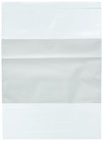 Bauxko 9" x 12" White Block Reclosable Poly Bags, 2 Mil, Case of 1000 (x-PB3975-Case)