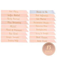 POP FIZZ DESIGNS Bachelorette Sash Set (18 pcs) 1 White Bride to Be Sash + 1 Maid of Honor Sash + 17 Bachelorette Sashes for The Bride Tribe - Amazing Bachelorette Party Favors