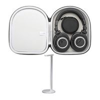 Audio Technica ATH-M50xBT Wireless Over-Ear Headphones Bundle with Knox Protective Headphone Case and Aluminum Stand (3 Items)