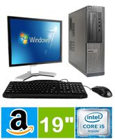 Dell Optiplex 7010 AIO SFF Desktop i5 4GB 250GB HD DVD-RW Win 10 with 19" LCD