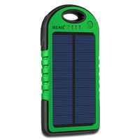 Dizaul Solar Charger, 5000mAh Portable Solar Power Bank Waterproof/Shockproof/Dustproof Dual USB Battery Bank Compatible with All Smartphones,iPhone,Samsung,Android Phones,Windows Phones,GoPro,GPS
