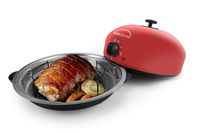 EaZy BrandZ EZO-1010R oberdome Countertop Electric Roaster Oven with domelok Heat Technology, Red, Standard