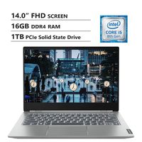Lenovo ThinkBook 14S 14" FHD Screen Laptop, Intel Core i5-8265U Up to 3.9GHz, AMD Radeon 540X, 16GB DDR4 RAM, 1TB PCIe SSD, Wireless-AC, HDMI, USB Type-C, Windows 10 Home, Gray