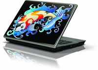 Skinit Protective Skin (Fits Latest Generic 13" Laptop/Netbook/Notebook); Koi on Black