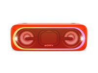 Sony XB40 Portable Wireless Speaker with Bluetooth and Speaker Lights, Red