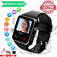 Android Smart Watch for Women Men, 2019 Bluetooth Smartwatch Smart Watches Touchscreen with Camera, Cell Phone Watch with SIM Card Slot Compatible Android Samsung iOS Phones XS 8 7 6 Note 8 9 Adult