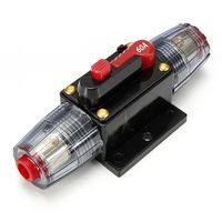 American Terminal 60A Car Audio Inline Circuit Breaker Fuse Holder For 12v System Protection