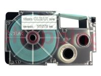 Compatible for Casio EZ-Label Tape 18mm White on Clear XR-18AX1 LABEL IT!