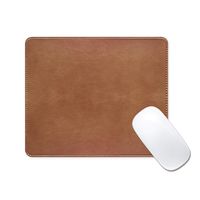 ProElife Slim Mouse Pad Durable PU Leather Mousepad for Home Office and Business, for All Wired Wireless Mouse, 9.45x7.87 Inches Dual-used Mouse Pad Easy to Clean (Bronze)