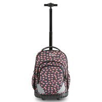 HollyHOME Rolling Backpack 18 inch Students Multifunction Waterproof Wheeled Large Storage Laptop,Red Fish