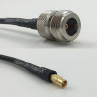 12 inch RGU178 N FEMALE to MCX FEMALE Pigtail Jumper RF coaxial cable 50ohm High Quality Quick USA Shipping