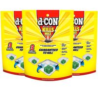 D-con 3 Count Disposable Bait Stations - Corner Fit