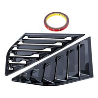 Astra DepotS Compatible with Ford Focus SE SEL ST RS MK3 Hatchback 2PCS Rear Window Quarter Side Vent Window Louvers Scoop Cover (Carbon Fiber Painted)