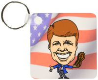 3dRose President Jimmy Carter With American Flag - Key Chains, 2.25 x 4.5 inches, set of 2 (kc_61149_1)