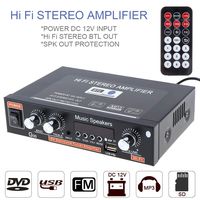 Car Audio Power Amplifier FM Radio Player G30 HiFi Bluetooth Support SD/USB/DVD / MP3 with Remote Controller for Car Motorcycle Home