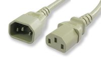 Lynn Electronics  C13C1410AGY-5F  10-Amp/125-volt  5-Feet Power Cord IEC 60320 C13 to IEC 60320 C14,  Gray