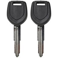 qualitykeylessplus Two Replacement Transponder Chip Keys MIT17PT for Mitsubishi Vehicles with Free KEYTAG