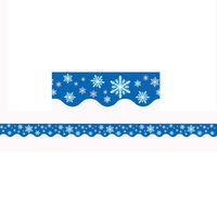 Teacher Created Resources Snowflakes Border Trim, Multi Color (4139)