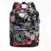 School Travel Backpack Laptop Bag, Colleage Student Book Bag for Women Girls with USB Charging Port (Colorful)