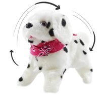 Haktoys Flip Over Puppy | Battery Operated Somersaulting, Walking, Sitting, Barking Plush Cute Little Dalmatian Dog | Great Gift for Animal and Pet Loving Toddlers & Kids